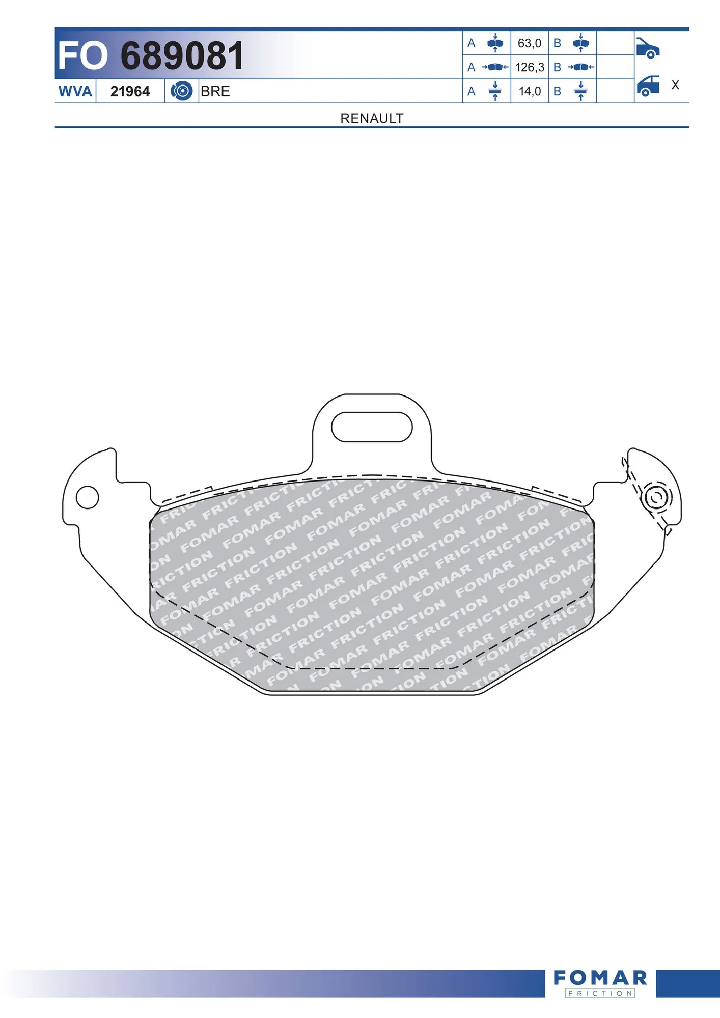 Brake Pad Set, disc brake